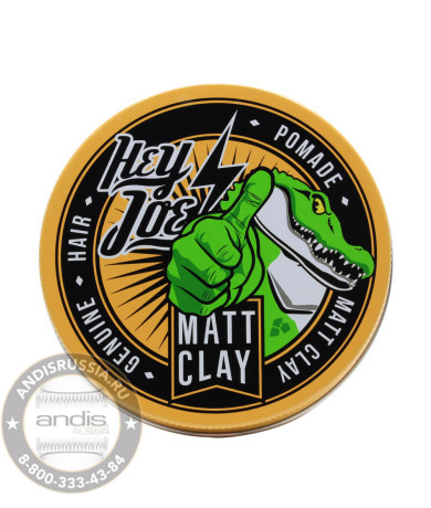 Помада для укладки Hey Joe Genuine Hair Pomade MATT CLAY матовая, средняя фиксация 100 мл 230141
