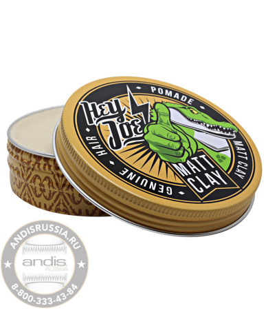 Помада для укладки Hey Joe Genuine Hair Pomade MATT CLAY матовая, средняя фиксация 100 мл 230141