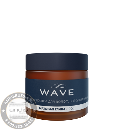 Глина для укладки волос Wave матовая 100 г W001