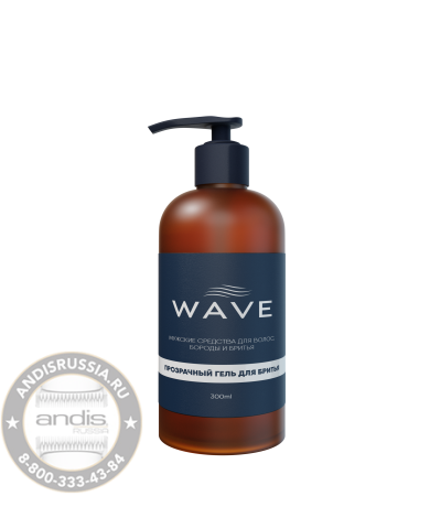 Гель для бритья Wave прозрачный 300 мл W007